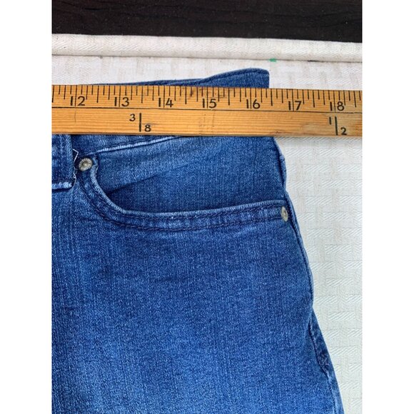 Gloria Vanderbilt Amanda Womens 14PS Blue Straight Leg Stretch Denim Jeans - Picture 4 of 10